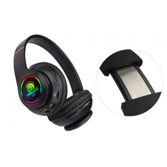 QT Prémium Gamer Bluetooth fejhallgató, színes, Led-es