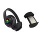 QT Prémium Gamer Bluetooth fejhallgató, színes, Led-es