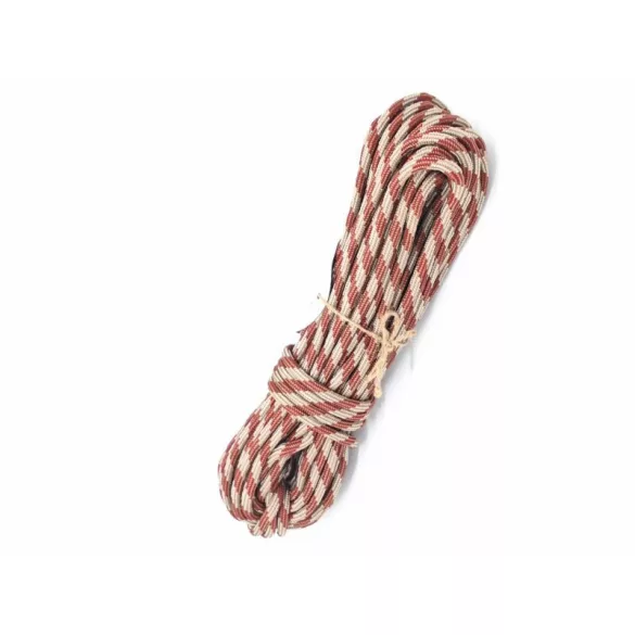 Kötél, szintetikus, piros-szürke, 8 mm, 25 m