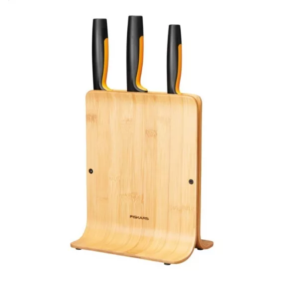 FISKARS Functional Form bambusz késblokk 3 késsel