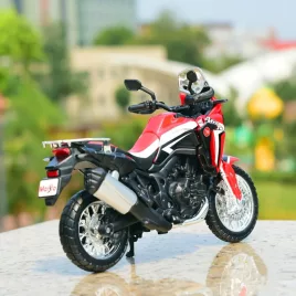   1:18 méretarányú Honda Africa Twin DCT öntött fém motorkerékpár modell