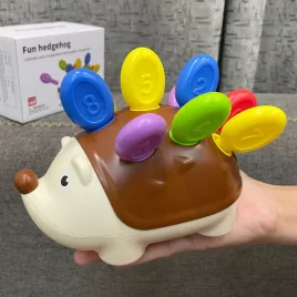   Színes sünis számolójáték, interaktív játékkészlet gyerekeknek