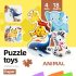 18 darabos Állatos Puzzle Készlet Gyerekeknek