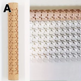   Karácsonyi mintás sodrófa - tökéletes pizzához, pitékhez, süteményhez, galuskához, tésztához és sok máshoz