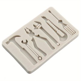   Sütőszilikon Öntőforma Készlet - Csavar, Kalapács és Csavarkulcs Alakzatok