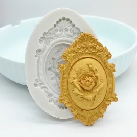   Vintage Baroque Scroll Relief csokoládéforma - 3D szilikon forma