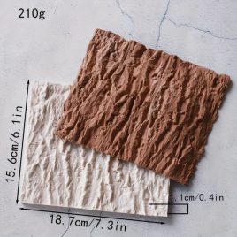   3D szilikon fakéreg csokoládéforma – Valósághű fatönk-kialakítás