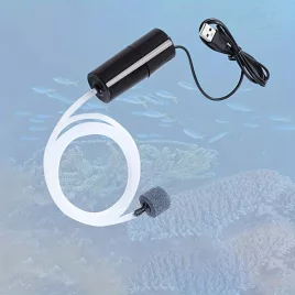   Hordozható USB-vel működtetett mini akváriumi légszivattyú