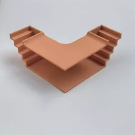   3D Nyomtatott ABS Akváriumi Barlang Sarokcsatornával és Megfigyelő Ablakkal