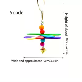 Színes Fa Papagáj Rágójáték