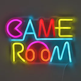   Egyedi, menő többszínű játékszoba LED neon falvilágítás