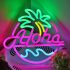 Aloha Pálmafa Tengerparti LED Neon Tábla