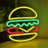 Hamburger LED Neon dekoráció