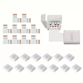 10db LED Fénycsík Csatlakozó