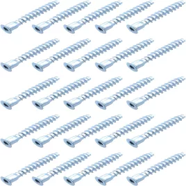   25 db M7x50 mm-es megerősített hatszögletes üregcsavarszeg, szénacél bútorösszekötő rögzítő