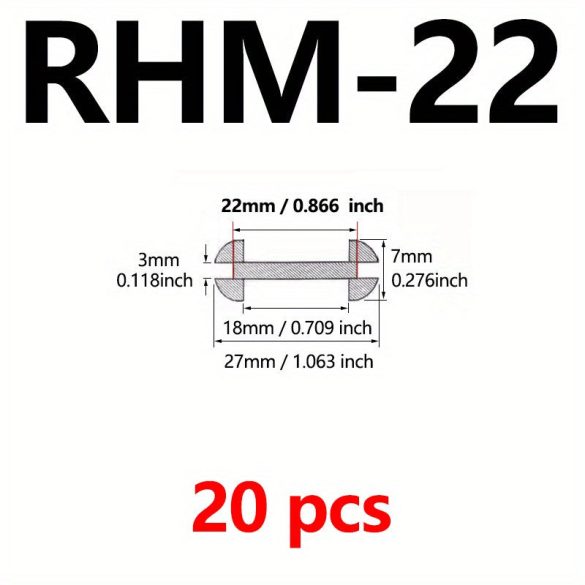 16 mm-80 mm fekete puha szirom alakú gumi védőhuzal