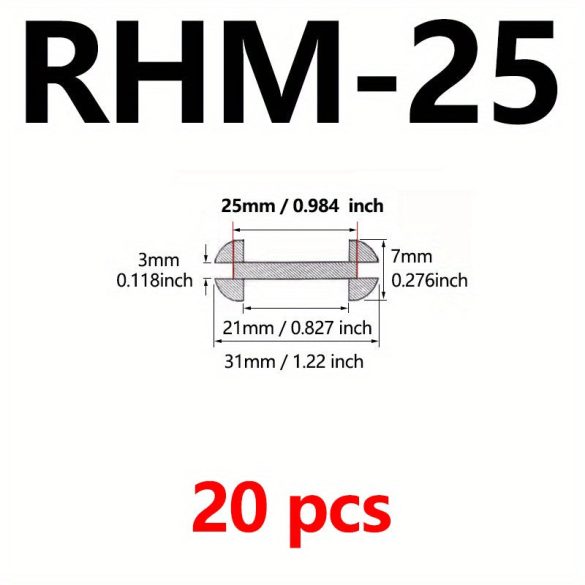 16 mm-80 mm fekete puha szirom alakú gumi védőhuzal