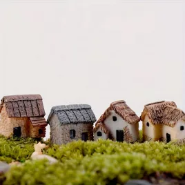 4 darabos miniatűr ház készlet