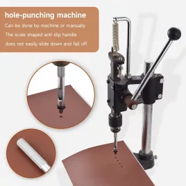   8 db bőrpiszkáló készlet, kézi acél kerek lyukasztó eszköz vastag bőrhöz