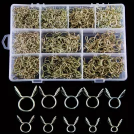   126 darabos rugós tömlőbilincs készlet öntözőtömlőkhöz, levegőcsövekhez