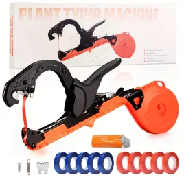   Növénykötő Gép Szőlőhöz, 10 Tekercs Szalaggal, 10000 db Tűzőkapoccsal