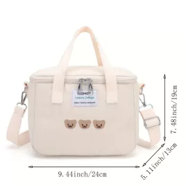   Nagy kapacitású, sokoldalú, hőszigetelő ebédtáska diákok számára