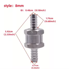 1 db egyirányú üzemanyag visszacsapó szelep