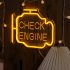 Neon Check Engine felirat