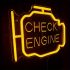 Neon Check Engine felirat