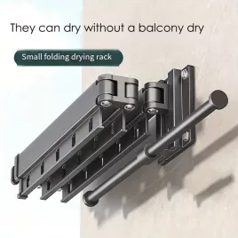   Alumínium ötvözet összecsukható szárítóállvány horogokkal