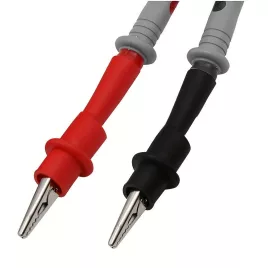 1pár Szilikon Gumi Dupla Szigetelt Krokodil Tesztcsipesz