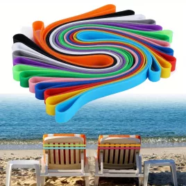   6 db vastagabb szilikon törölközőszalag strand székekhez