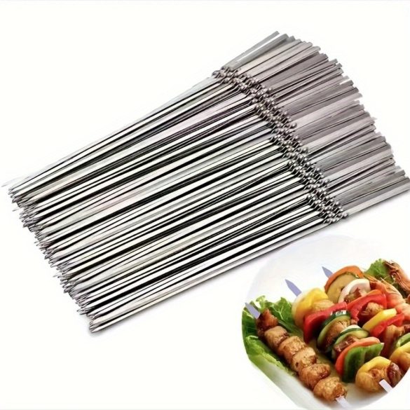 Rozsdamentes acél BBQ nyársbot
