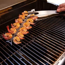 Rozsdamentes Acél Grillnyárs, Szálka Alakú Grillnyárs