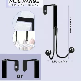 Egy többfunkciós ajtókabát-állvány tároló zsebekkel