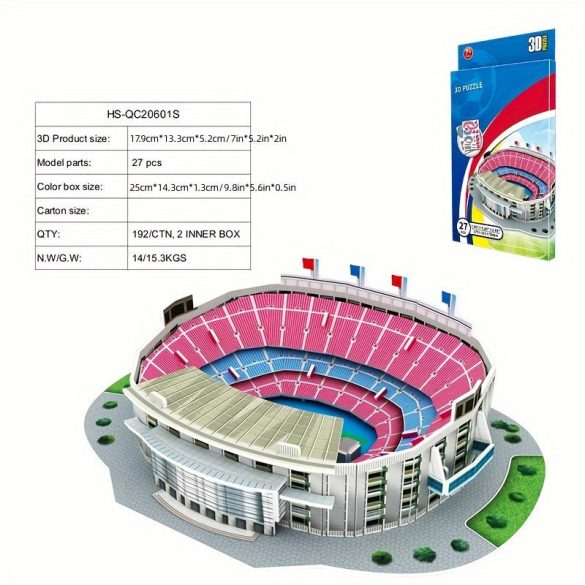 Kreatív 3D-s papírból készült stadion puzzle