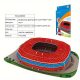 Kreatív 3D-s papírból készült stadion puzzle