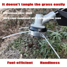   Univerzális Alumíniumötvözet Fűnyírófej Tartós Nylon Acélhuzallal