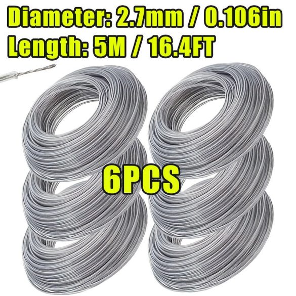 6db Acélhuzalos nylon trimmer zsinór