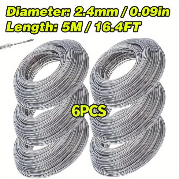 6db Acélhuzalos nylon trimmer zsinór