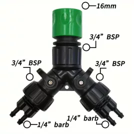 Kerti csepegtető öntöző csap adapter 4-utas elosztó