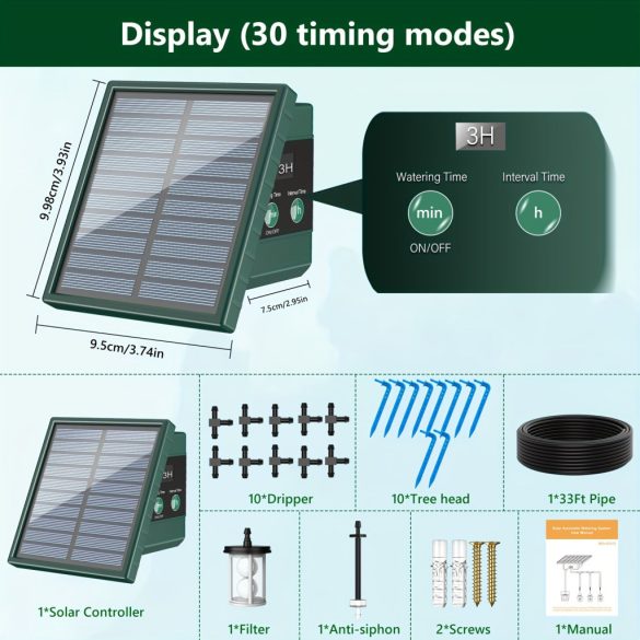 Solar csepegtető öntözőrendszer kertbe