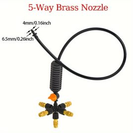   Állítható Réz és Műanyag Permetező Készlet Forgó Fúvókákkal