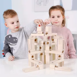60db Fából Készült Márvány építőkockák