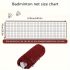 Tartós piros-fehér nylon tollaslabda háló