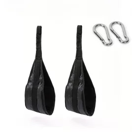   Abdominiszmus gyakorlat, felhúzópántok, fitnesz függő pántok és a magasabb szintű edzéshez pántok. 2 db függesztő heveder + 2 db kampó