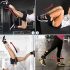 2db Állítható Légáteresztő Bokapántok Ellenállási Szalagokhoz - Tartós Poliészter Fitnesz Lábgyűrűk Fekete Színben