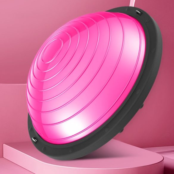 Bosu labda a sebességképzettséghez, egy félkör alakú egyensúlyozó jóga labda fitneszhez és pilateshez. Rózsaszín