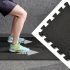 46 fekete EVA egymásba illeszkedő fitnesz szőnyegek Cián/EVA-keresztminta - 46 darab