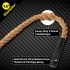 VANDHAM Battle Rope - Magas Intenzitású Fitnesz Kötél, Alkalmas Otthoni Edzőtermekben, Erősítő Edzésekhez És Súlyzó Edzésekhez - Tartós Edzés Kötél 2,5 Cm/1 Hüvelyk - 3M/10Ft